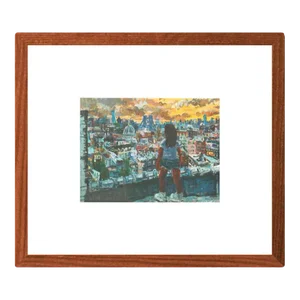 2018 Todd Bienvenu 'Brooklyn in the Front, Manhattan in Back' Offset Lithograph