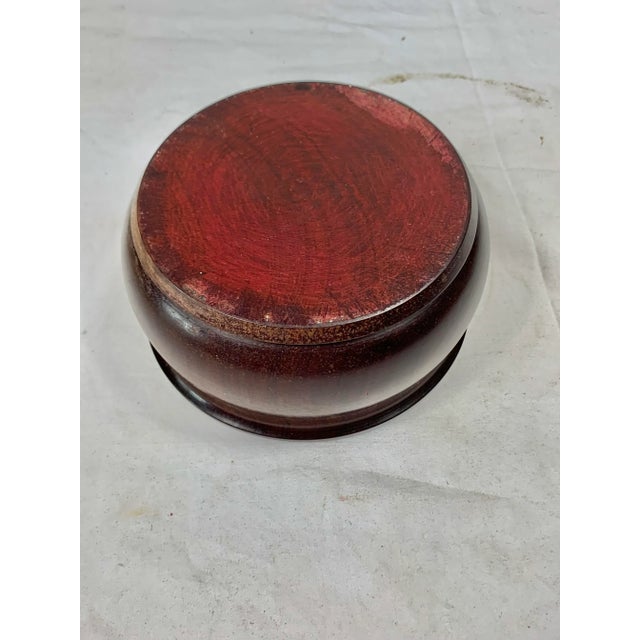 Vintage Wood Bowl For Sale - Image 4 of 5