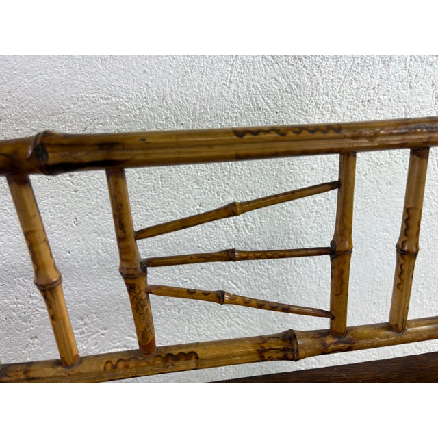 Antique Handcrafted Bamboo and Oak Etagere For Sale - Image 10 of 12