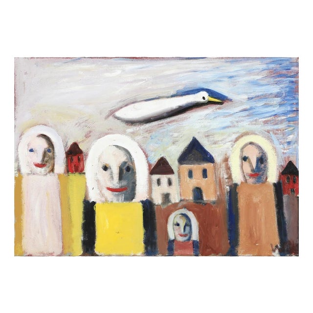 Wiliam Skotte Olsen, Composition, Oil on Canvas For Sale