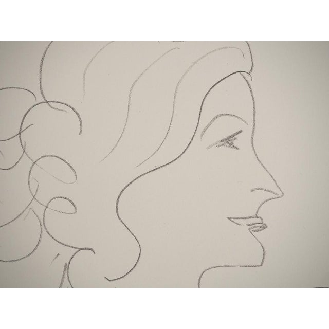 Henri Matisse, Smiling Female Profile, Lithograph For Sale - Image 5 of 6