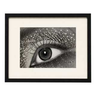 Alien Impressions Photorealism Pen and Acrylic on Paper For Sale