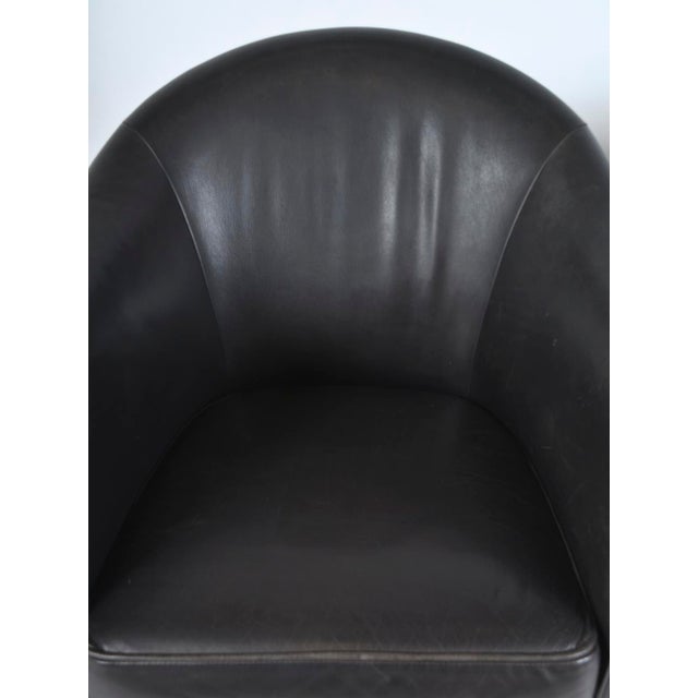 1970s Leather Model MH80 Queen Chairs by Lars Kalmar for Mogens Hansen, Denmark, 1970s, Set of 2 For Sale - Image 5 of 18