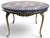 2000 - 2009 Lapis Lazuli Table with Brass Frame For Sale - Image 5 of 18