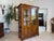 Biedermeier Display Cabinet in Walnut For Sale - Image 4 of 11
