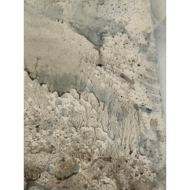 Abstract Vintage Carl Sublett ‘Surf #172’ Original Abstract Textural Seascape Watercolor 22x30 Signed For Sale - Image 3 of 12