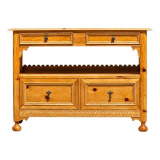 Vintage | Baker Furniture "Milling Road" | Pine | Sideboard | Server | Buffet | Credenza | Italian Provincial | French Country For Sale