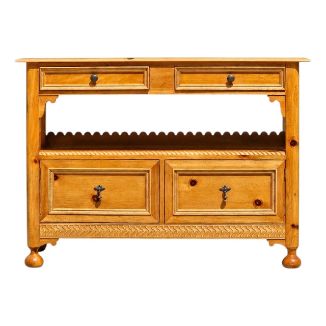 Vintage | Baker Furniture "Milling Road" | Pine | Sideboard | Server | Buffet | Credenza | Italian Provincial | French Country For Sale