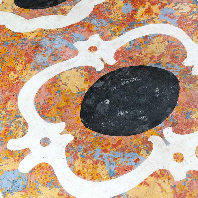 1970s Gilded and Lacquered Wooden Coffee Table with Scagliola Top, 1970s For Sale - Image 5 of 10