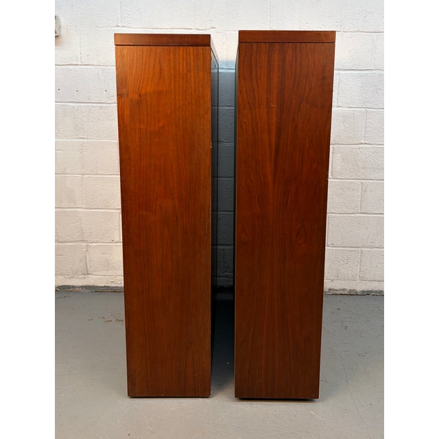 Mid 20th Century Mid 20th Century Modern Walnut Bookshelves, A Pair For Sale - Image 5 of 7