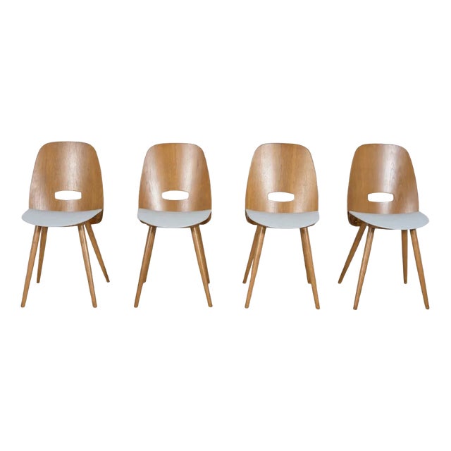 Lollipop Chairs by František Jirák for Tatra, 1960s, Set of 4 For Sale
