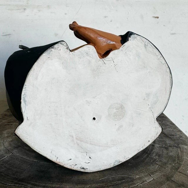 Sculpture Materials Vintage Hakata Mimasu Traditional Japanese Clay Doll Old Man For Sale - Image 7 of 7