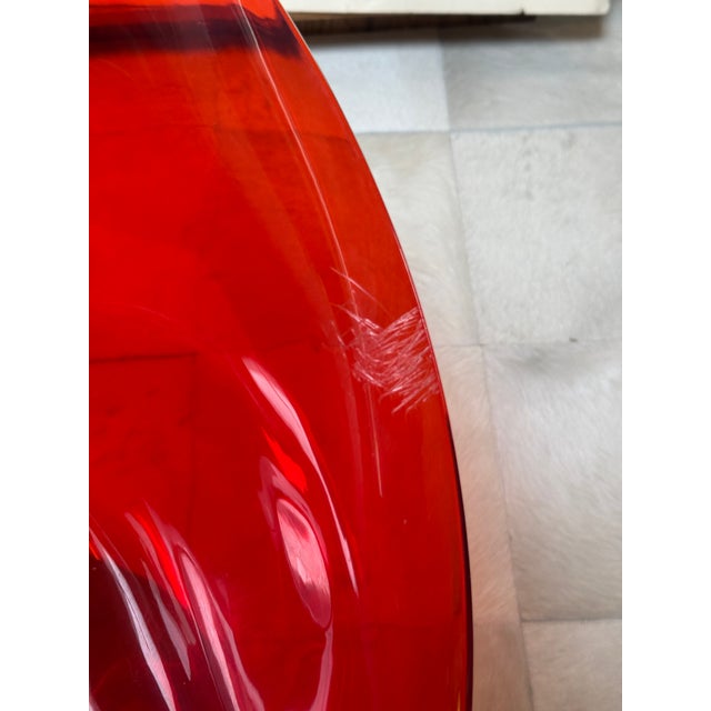 Red Philippe Starck for Kartell Ero/S Swivel Chair, Red For Sale - Image 8 of 12