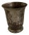 1940s Indian Etched Brass Metal Lassi Cup Vase For Sale