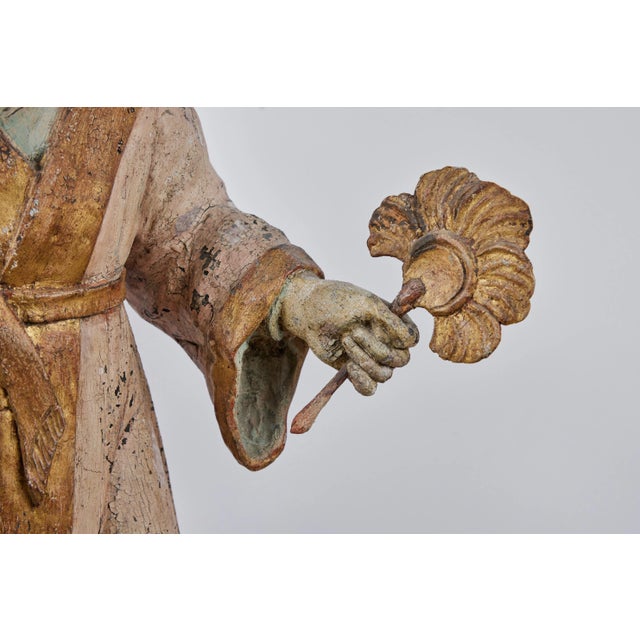 Figurative c. 1800, Carved Chinese Figure For Sale - Image 3 of 6