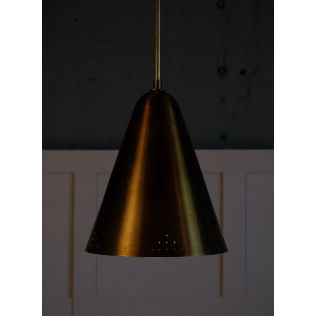 Brass Ceiling Lamp attributed to Hans Bergström, 1950s For Sale - Image 9 of 11