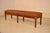 19th Century 19th Century English Oak Upholstered Leather Bench For Sale - Image 5 of 9