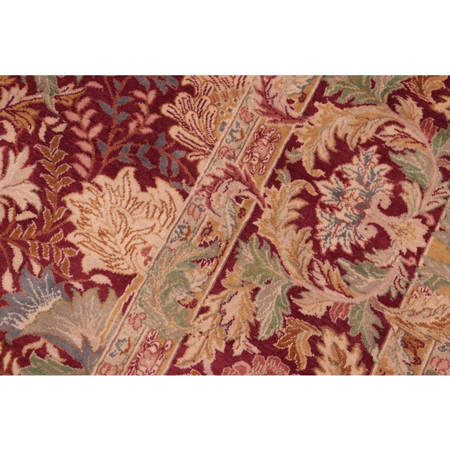 Elegant Pak-Persian Red/Brown Wool Rug - 8'0'' X 10'2'' For Sale - Image 4 of 9