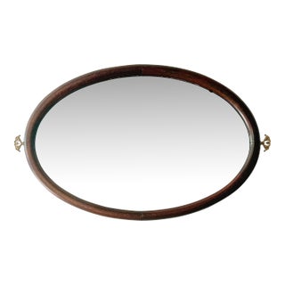 Antique Regency Style Oval Mirror For Sale