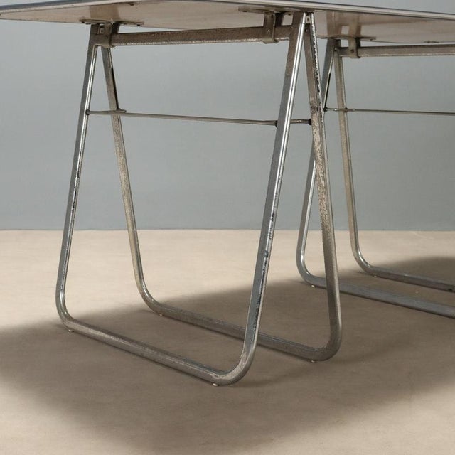Vintage Chrome Table with Laminate Top, 1970s For Sale - Image 6 of 10