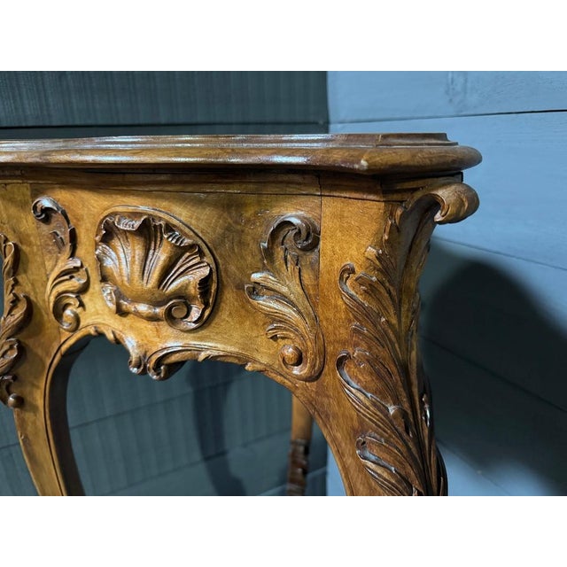 French Walnut Side Table, 1900s For Sale - Image 6 of 16