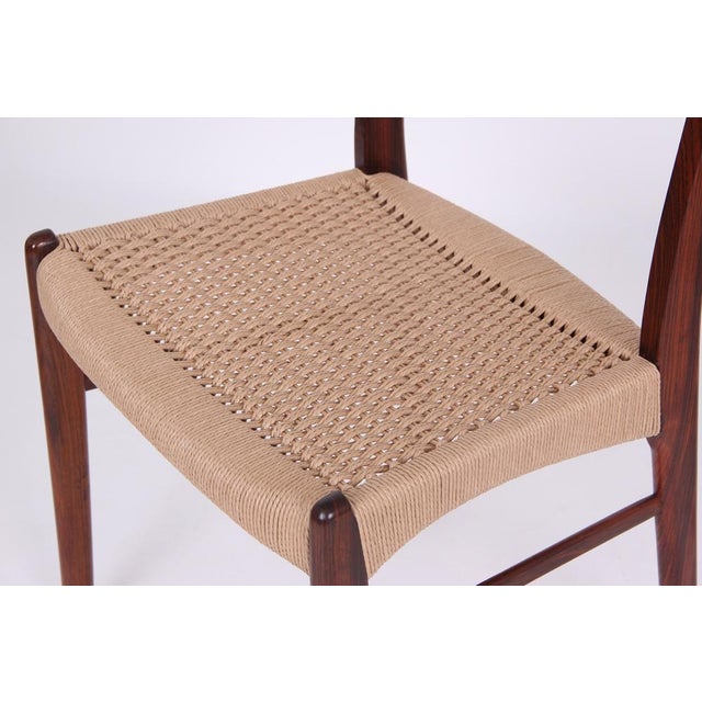 Dining Room Chairs in Rosewood by Arne Wahl Iversen, Denmark, 1970s, Set of 4 For Sale - Image 6 of 18