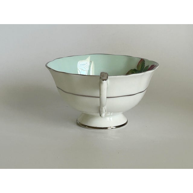Ceramic Vintage Paragon English Bone China Rose Teacup and Saucer For Sale - Image 7 of 11