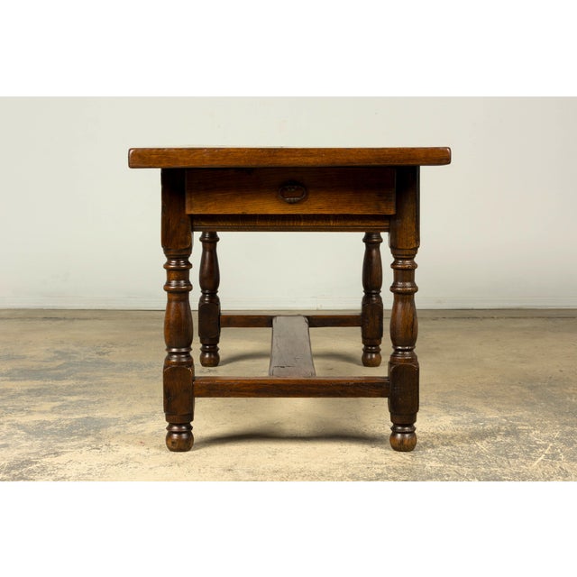Early 19th Century French Louis XIII Style Oak Farmhouse Dining Table For Sale - Image 12 of 17