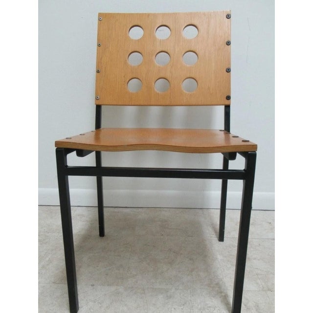 Industrial Michael Graves Design Kron Prototype Stack Concept Side Chair Round Pilon B For Sale - Image 3 of 15