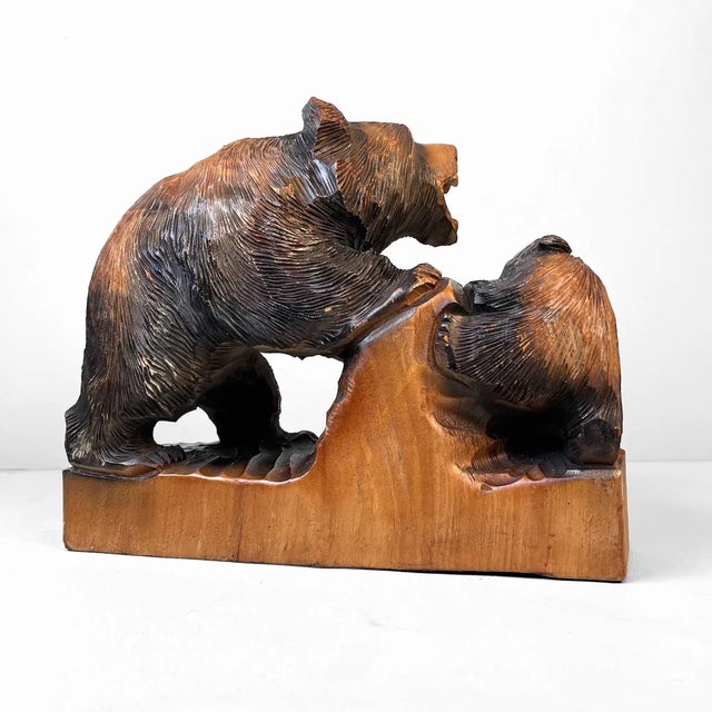 Wooden Hokkaido Kibori Kuma Bear, Japan, 1950s For Sale - Image 6 of 8