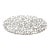Donna Karan for Lenox Abstract Coral Silver Oval Tray For Sale
