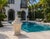 Vintage Palm Beach Regency Pier-Top Cast Stone Garden Lantern For Sale - Image 9 of 12