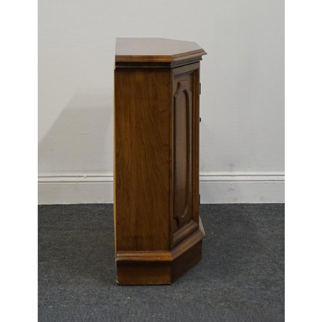 Davis Cabinet Co. Solid Walnut Italian Provincial 34" Accent Console Cabinet 7-283-24 For Sale - Image 11 of 13