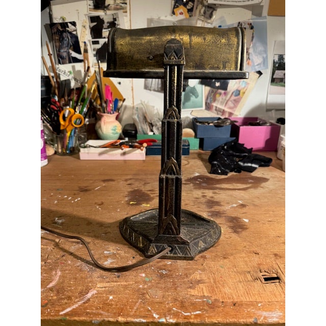 1930s Art Deco Desk Lamp For Sale - Image 4 of 14