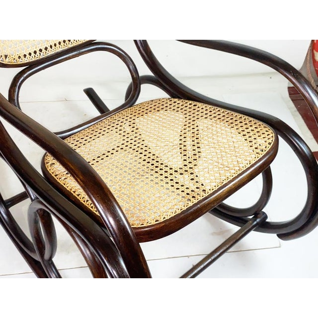 Rocking Chair by Jacob & Josef Kohn, 1900 For Sale - Image 3 of 11