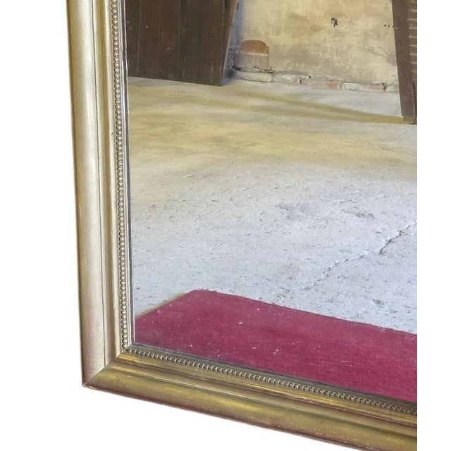 Antique 19th Century Gilt Overmantle Wall Mirror, 1890s For Sale - Image 5 of 10