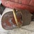 This antique brass coal scuttle bucket features a rustic patina, offering a blend of functionality and charming vintage...