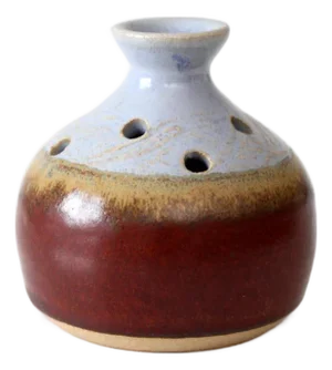 Vintage Studio Pottery Flower Frog Vase