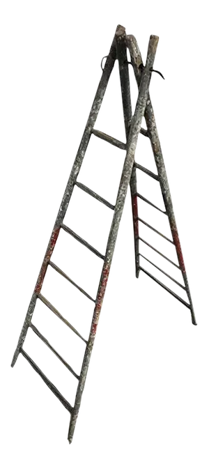Wooden Folding Ladder, 1920s
