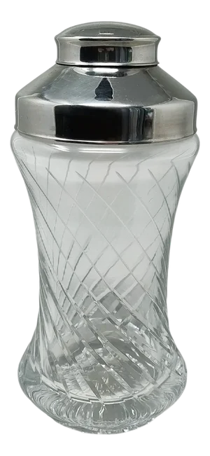 Cut Crystal Cocktail Shaker, 1960s