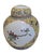 Yellow glaze with the Baoxiang flower and lotus branch motif; two windows feature flowers and a bird; hand-painted around...