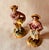 For your consideration... A delightfully romantic pair of circa 1900 Staffordshire lovers that capture the whimsical...