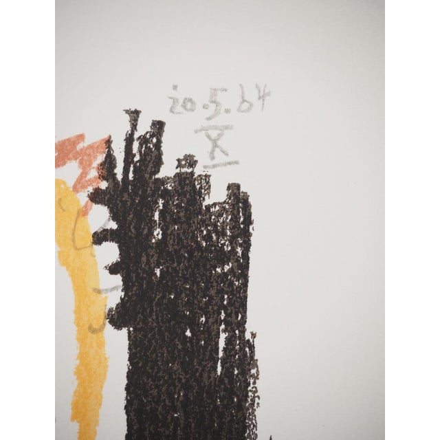 Modern Pablo Picasso, The Taste of Happiness, Young Man with Blue Eyes, Lithograph For Sale - Image 3 of 6