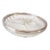 Vintage Mid Century Modern Crystal Glass Bowl With Silver Rim 1950s For Sale