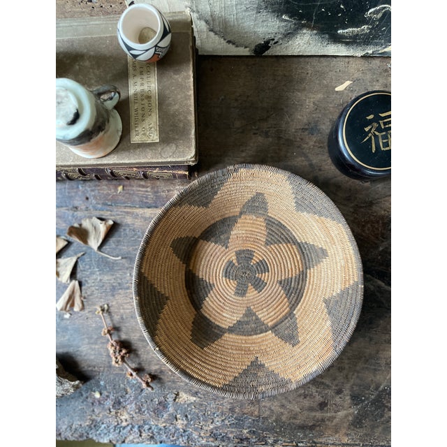 Tribal Coiled Basket Vintage For Sale - Image 10 of 12