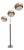 Space Age Arc Lamp from Dijkstra Lampen, 1970s For Sale