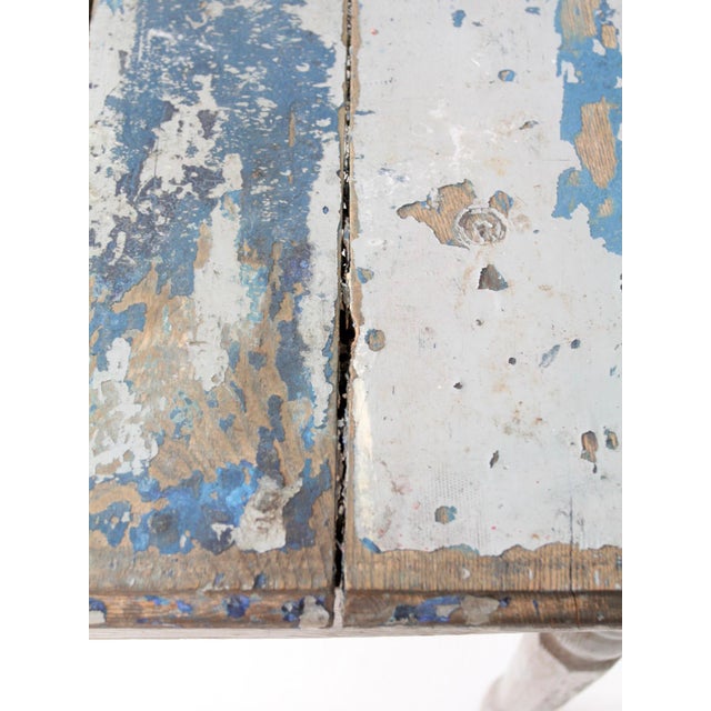 Antique Painted Farmhouse Work Table For Sale - Image 17 of 18