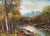 Impressionist Mid Century Impressionist Landscape Oil Painting of the Sierra Nevada Mountain Range With Autumn Trees For Sale - Image 3 of 7