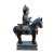 1970s Oriental Vintage Handmade Ceramic Qing Man Riding Horse Figure For Sale - Image 5 of 8