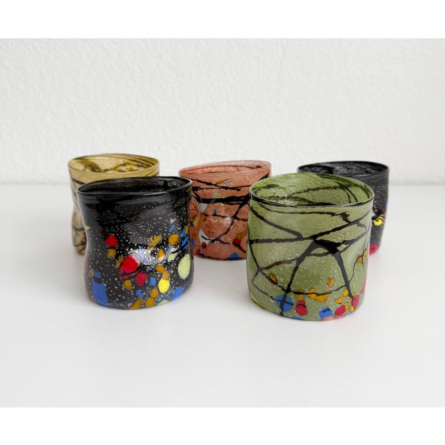 Murano Goto Style Tumblers - Set of Five For Sale - Image 12 of 13